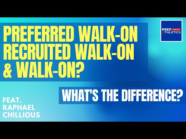 What is the Difference BTW a College Basketball Preferred Walk-On, Recruited Walk-On, and Walk-On?