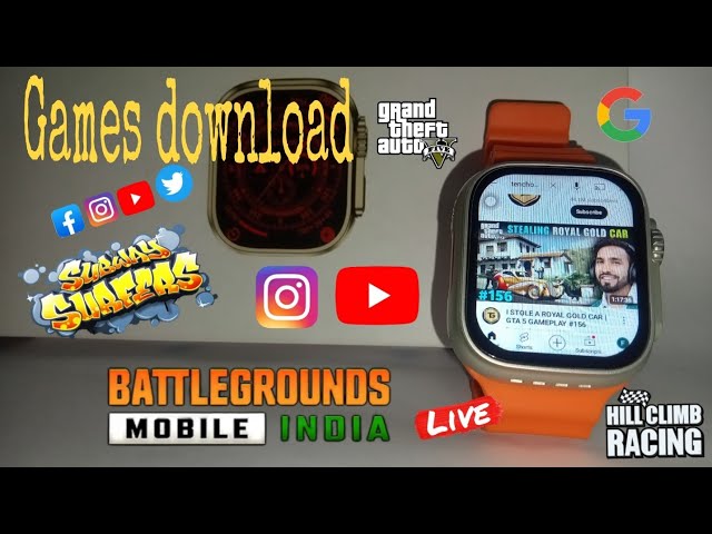 How To Games 🎯 Download S8 Ultra smart watch ⏱️ || Live proof Games ⚡ Playing