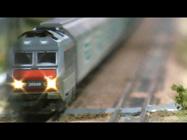 N Scale Model Train Layout from France