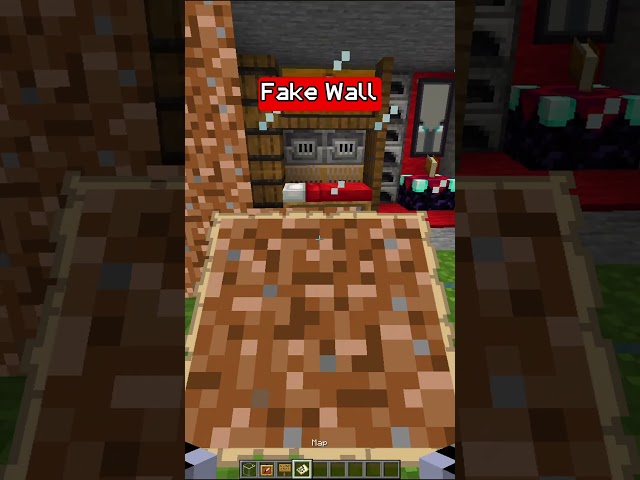 Minecraft Fake wall (Sigma boy) #minecraft #shorts