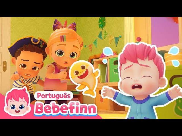 Procurando Bebê Tubarão do Finn💦 | Hora de Brincar | Desenho| Bebefinn em Português-Canções Infantis