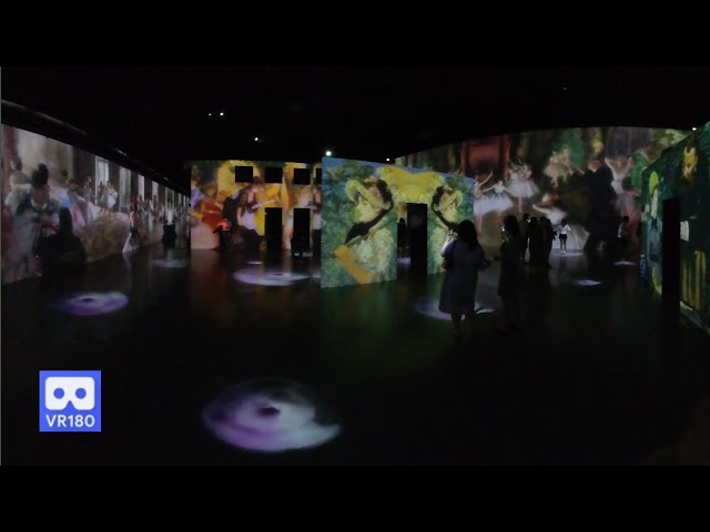 3D 180VR 4K Amazing Surrounding Digital Art Museum Edgar Degas Ballet Class & Edouard Manet Spring