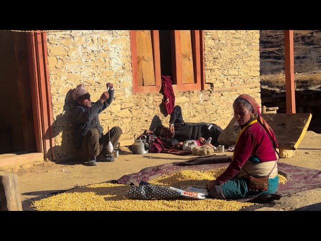 Beautiful Mountain Village Life: Relaxing Yet Full of Hard Work and Happiness.