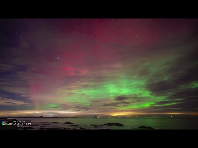 Aurora Borealis East Lothian November 2023