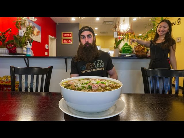 MORE THAN FIFTY PEOPLE HAVE FAILED THIS $65 PHO CHALLENGE! | BeardMeatsFood