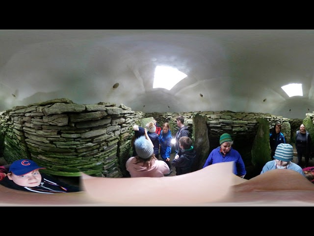 Stromness Academy Past Protectors at Unstan Chambered Cairn