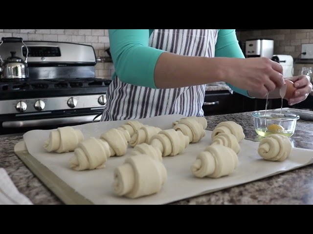 No Copyright Croissants Baking Cooking Video | Royalty Free Stock Footage