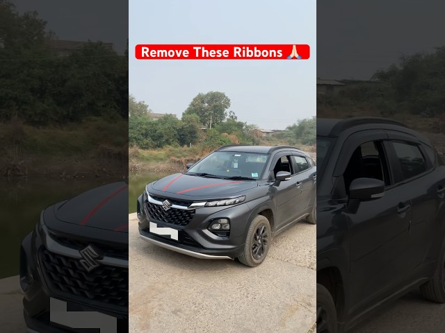 Delivery ribbons side effects 😡😤क्या हाल कर दिया गाड़ी का 😢🤯 #automobile #fronx #suzuki #shorts