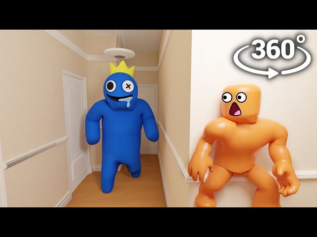 360° YOU break into Rainbow Friends house!