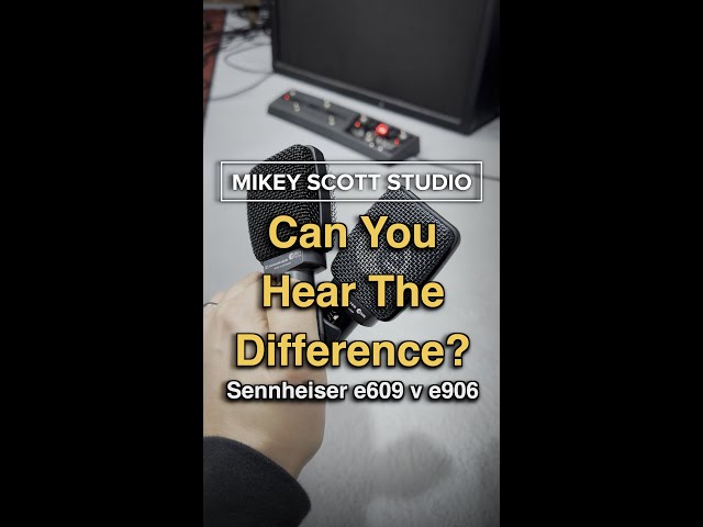 Can You Hear The Difference? e906 v e609  - Hughes & Kettner #shorts #sennheiser #hughesandkettner