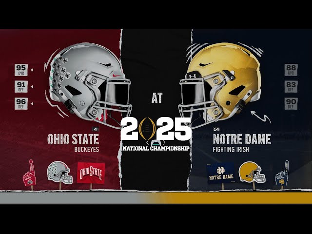 EA SPORTS College Football 25 CFB National Championship Game Ohio State vs Notre Dame