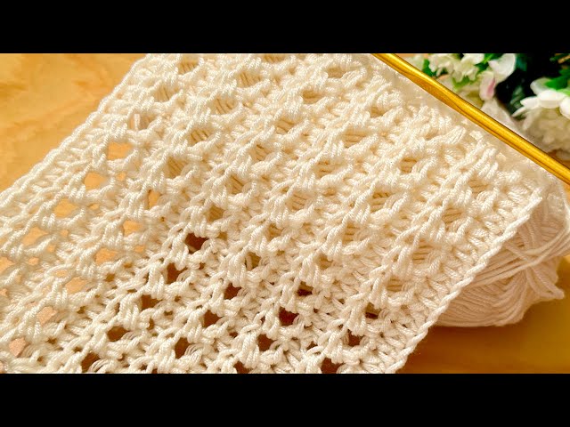 SUPER EASY & FAST Crochet Pattern for Beginners! ❤️ LOVELY Crochet Stitch for Baby Blanket & bag