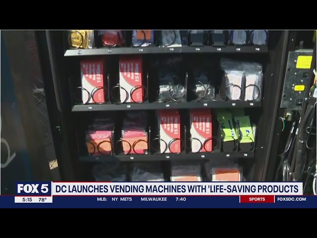 DC launches vending machines with condoms, Narcan, COVID tests | FOX 5 DC