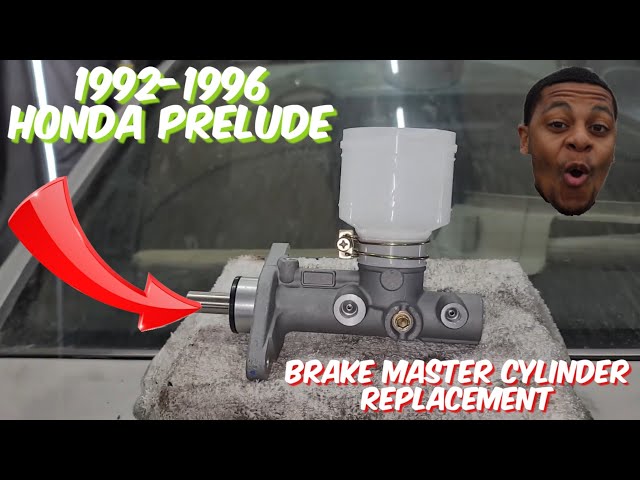 1992 -1996 Honda Prelude brake master cylinder replacement.