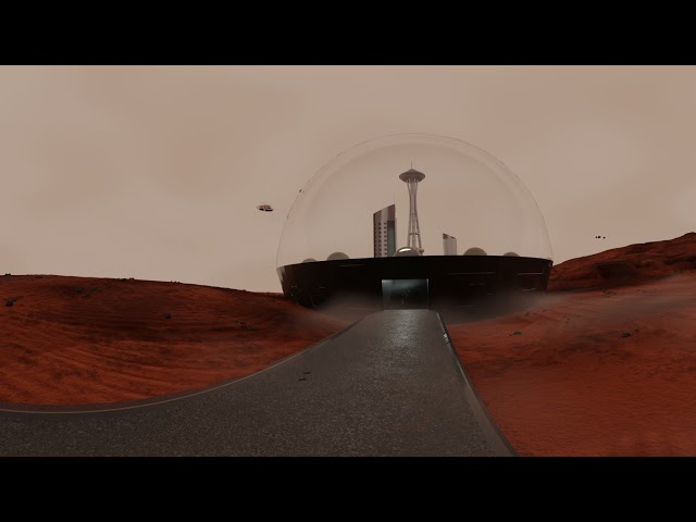 Retro Futurism Inspired Mars Colony