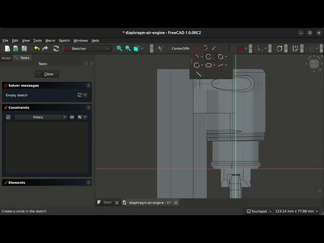 FreeCAD 1.0rc2 turns transparent parts opaque