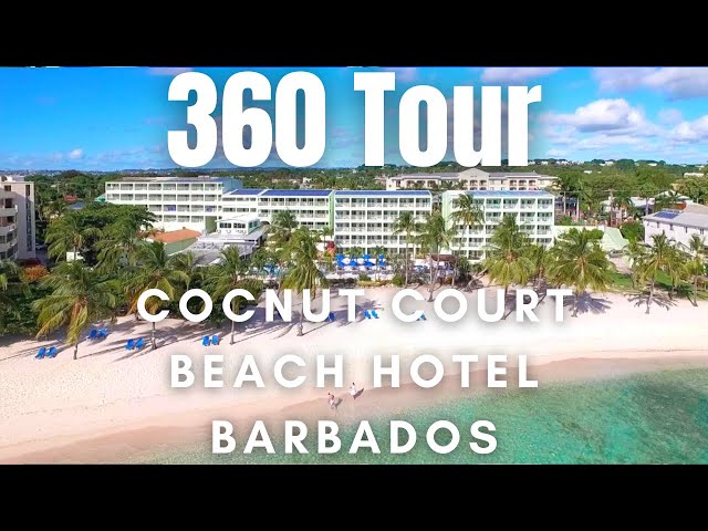 Coconut Court Beach Full Hotel Tour Barbados- 360 Interactive! Move the Screen to Look Around!