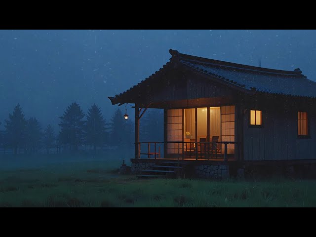 Rain Sounds for Deep Sleep - Sounds of Rain and Thunder at Night - ASMR