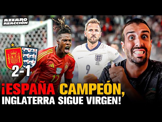 ESPAÑA 2 - INGLATERRA 1 // FINAL DE LA EUROCOPA // AZZARO REACCIÓN Y ANÁLISIS