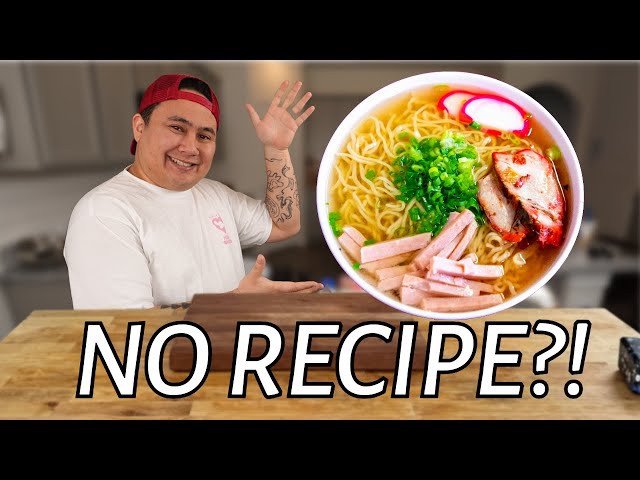 Making Hawaiian Ramen (saimin) Without a Recipe!!