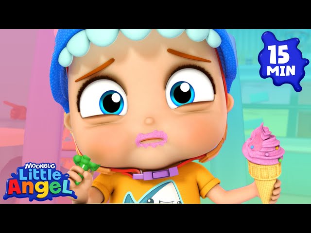 This So Yucky (Broccoli Ice Cream) | - Little Angel | Food Cartoons & Nursery Rhymes | Moonbug Kids