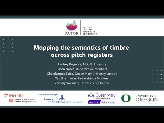 Mapping the semantics of timbre across pitch registers