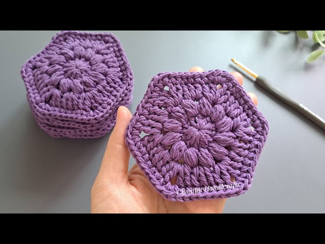 Crochet Granny Haxagon Beginners friendly  | Chompu Handicrafts