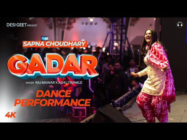 Gadar | Sapna Choudhary Dance Performance | New Haryanvi Songs Haryanavi 2025