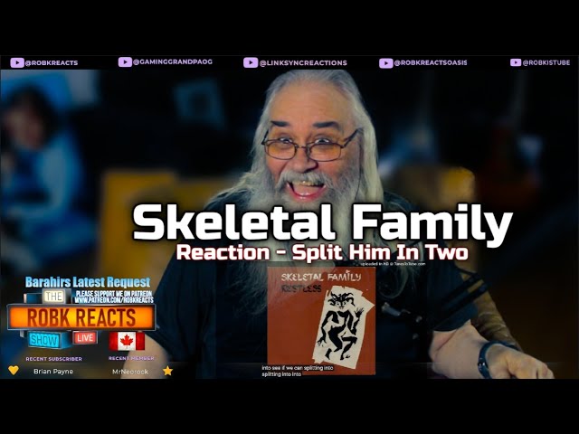 Skeletal Family Reaction - Split Him In Two - First Time Hearing - Requested