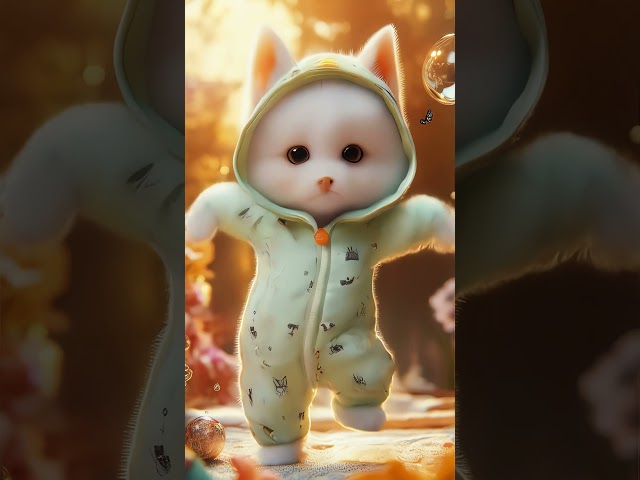 Cute Baby Dog Dancing 🥰 #cute #cat #midjourney #funny #baby