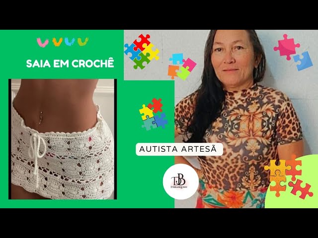 saia em crochê