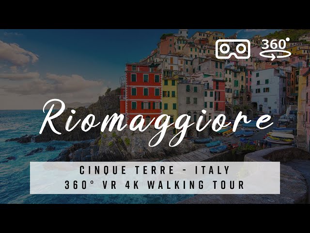 Riomaggiore, Italy 🇮🇹 Cinque Terre - 360° VR 4K Walking Tour with best of Deep House Music