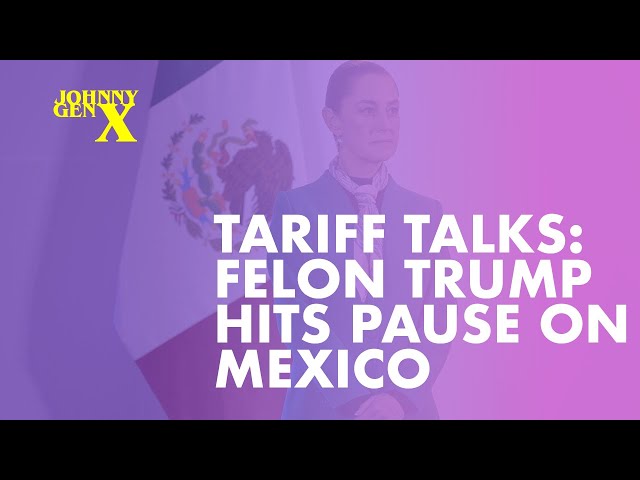 02.02.25 Tariff Talks: Felon Trump Hits Pause on Mexico #news #politics