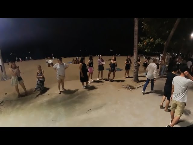 4K 360 VR Late night vibes on Beach Road in Pattaya Thailand - Nightlife March 2024