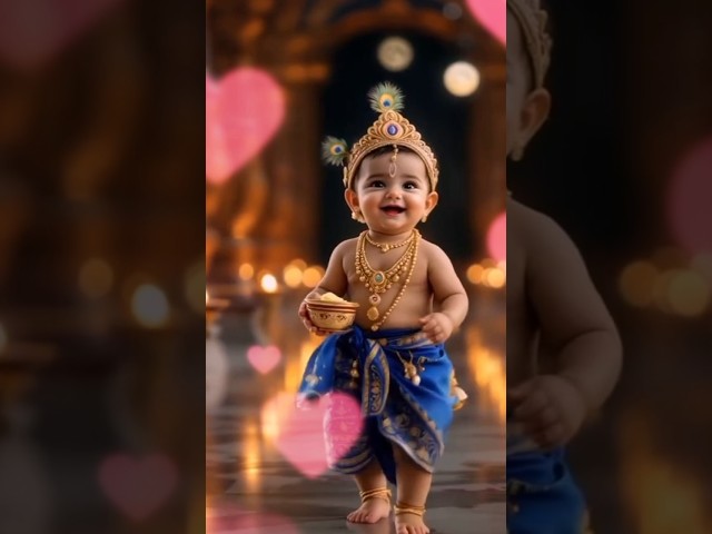 Hare Krishna🙏❤️ | Cute Krishna Status 😍 | Little baby krishna ❣️ | #shortsfeed #viralvideo #status🌸💖