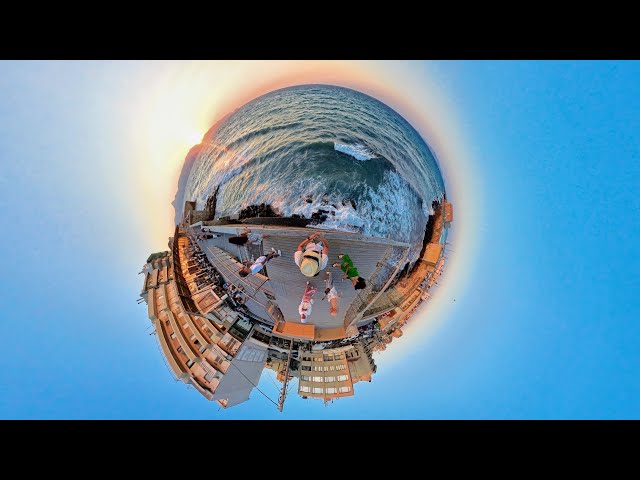 360° 4K | Heraklion, Crete: Sunset Stroll Along the Scenic Waterfront – Full Immersion!