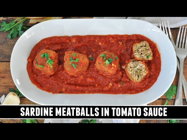 Got Canned Sardines? Make these Sardine Meatballs in Tomato Sauce