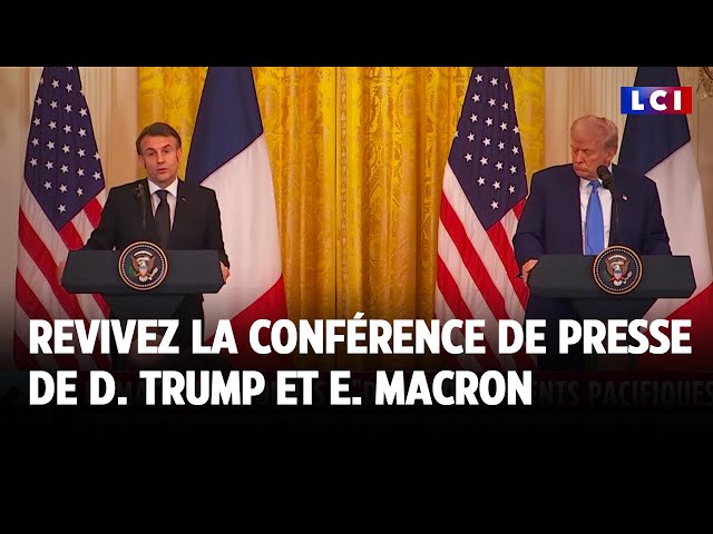 Guerre en Ukraine : revivez la conférence de presse de Donald Trump et Emmanuel Macron｜LCI