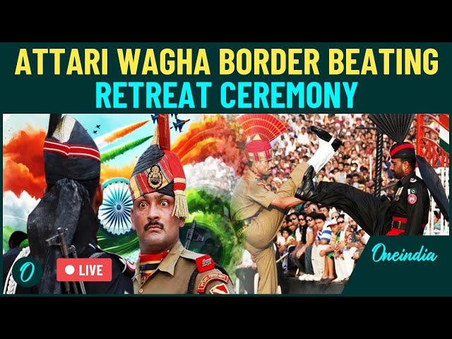 LIVE: Attari Wagha Border Beating Retreat Ceremony | Republic Day 2025 | India- Pakistan Border |BSF