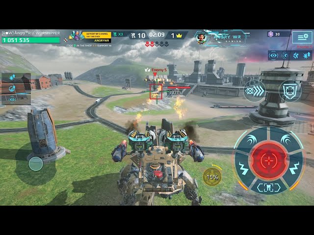 War Robots Game Play In Free For All Match – No Mercy Mode!@angrywr