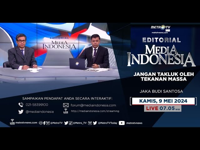 Bedah Editorial MI - Jangan Takluk oleh Tekanan Massa