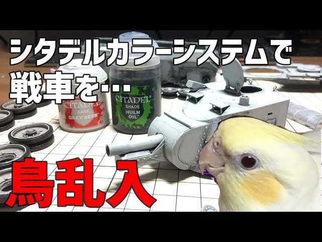 プラモ作ってたら鳥に邪魔されました【BT42#前編】