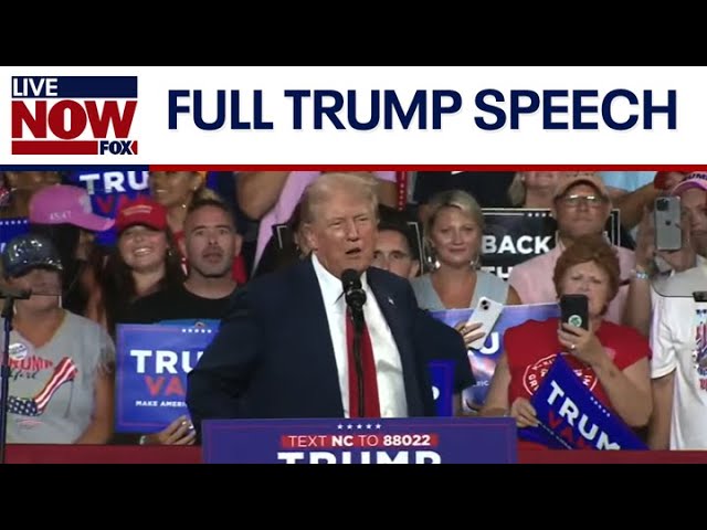 WATCH: Trump FULL SPEECH at Charlotte rally | LiveNOW from FOX