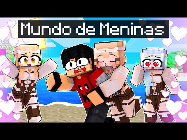 P3DRU é o UNICO MENINO nesse MUNDO no Minecraft