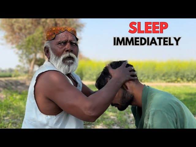 ASMR ULTRA FAST HEAD AND BACK MASSAGE | RELAXING THERAPY BY BABA KALLU |