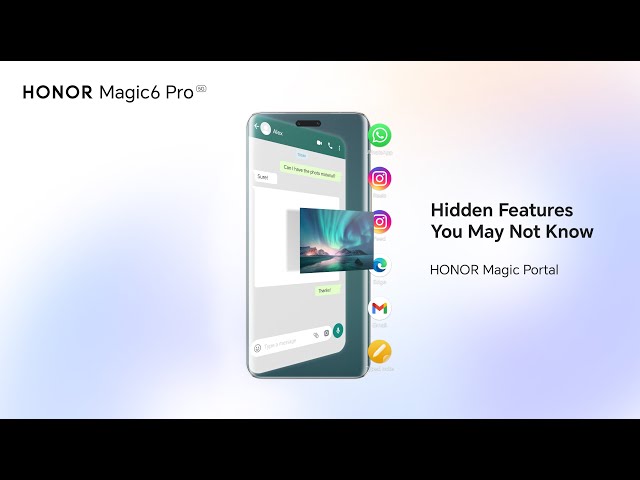 HONOR Magic6 Pro | How To Use: Magic Portal