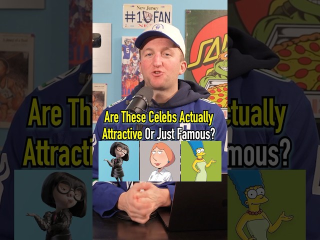 Are They Actually Attractive Or Just Famous?! #shorts #cartoon #familyguy #simpsons #disney #rate