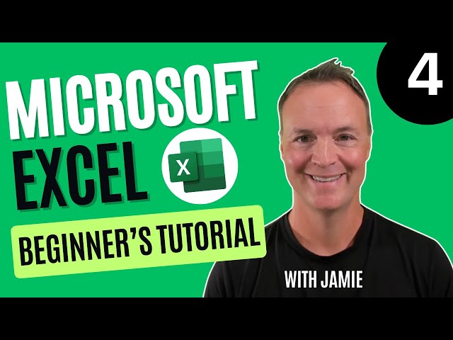 Microsoft Excel Tutorial -  Beginners Level 4