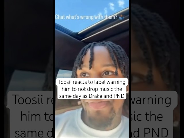 Toosii reacts to label warning him to not drop music on February 14th #toosii #drake #rap #hiphop