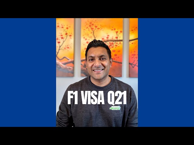 F1 Visa Interview Q21 Do you understand the restrictions on employment for F1 visa holders?